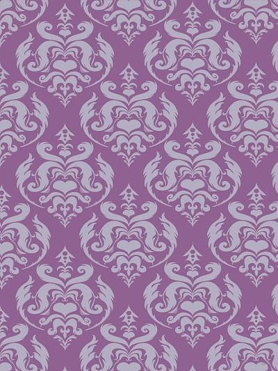 Katebackdrop:Kate Victorian Printed Purple Patterns Backdrop Photography