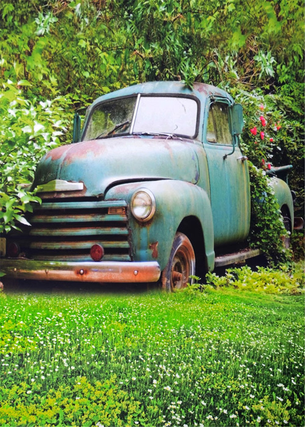 Katebackdrop:Kate Broken Car Garden Backdrop for Photography