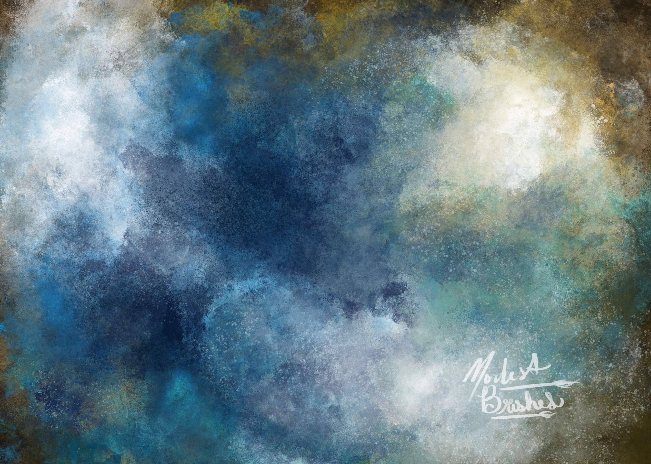 Kate Reflexion im Manatee Frühlingshintergrund farbverlauf Entworfen von Modest Brushes - Kate Backdrop.de