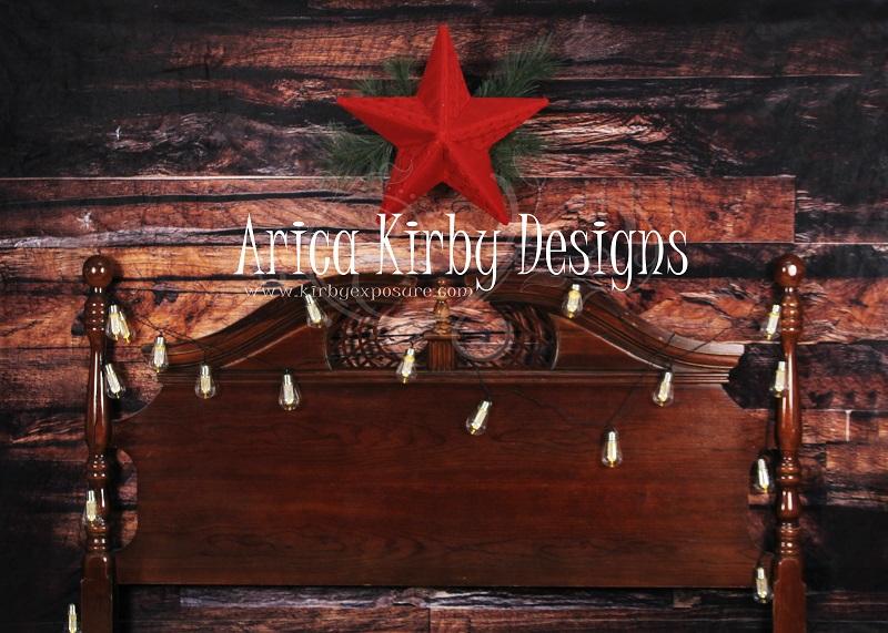 Kate Christmas Wood Wall Headboard Backdrop entworfen von Arica Kirby - Kate Backdrop.de