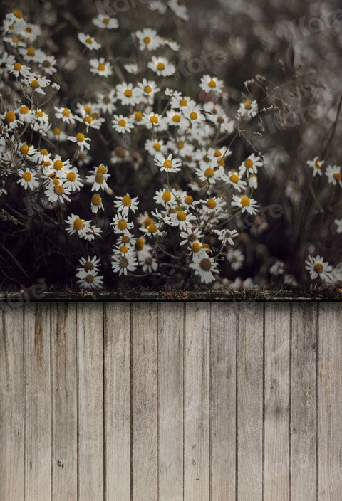 Kate Kombibackdrop Boho Sommer Blumen Holz Hintergrund