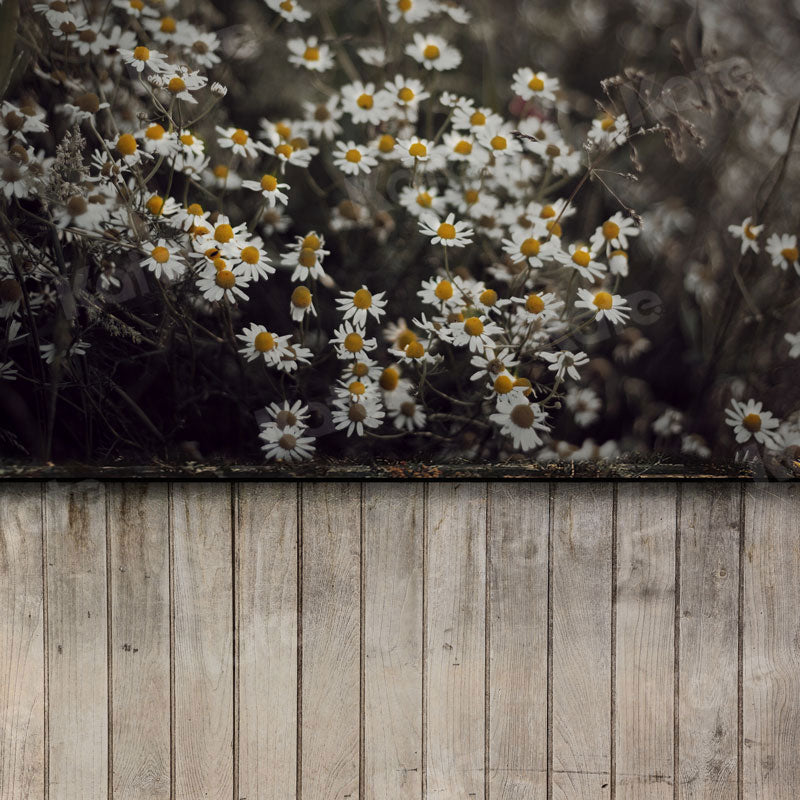 Kate Kombibackdrop Boho Sommer Blumen Holz Hintergrund