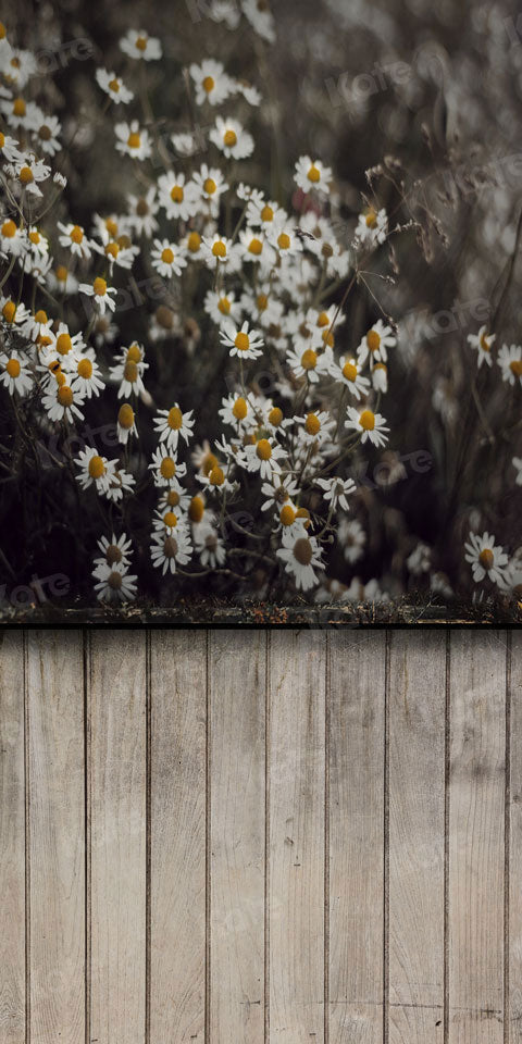 Kate Kombibackdrop Boho Sommer Blumen Holz Hintergrund