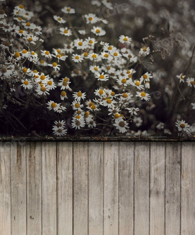 Kate Kombibackdrop Boho Sommer Blumen Holz Hintergrund