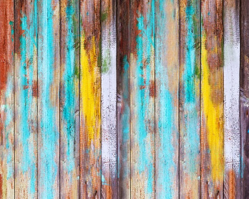 Kate Holz Gummimatte Bodenmatte Graffiti Blau - Kate Backdrop.de