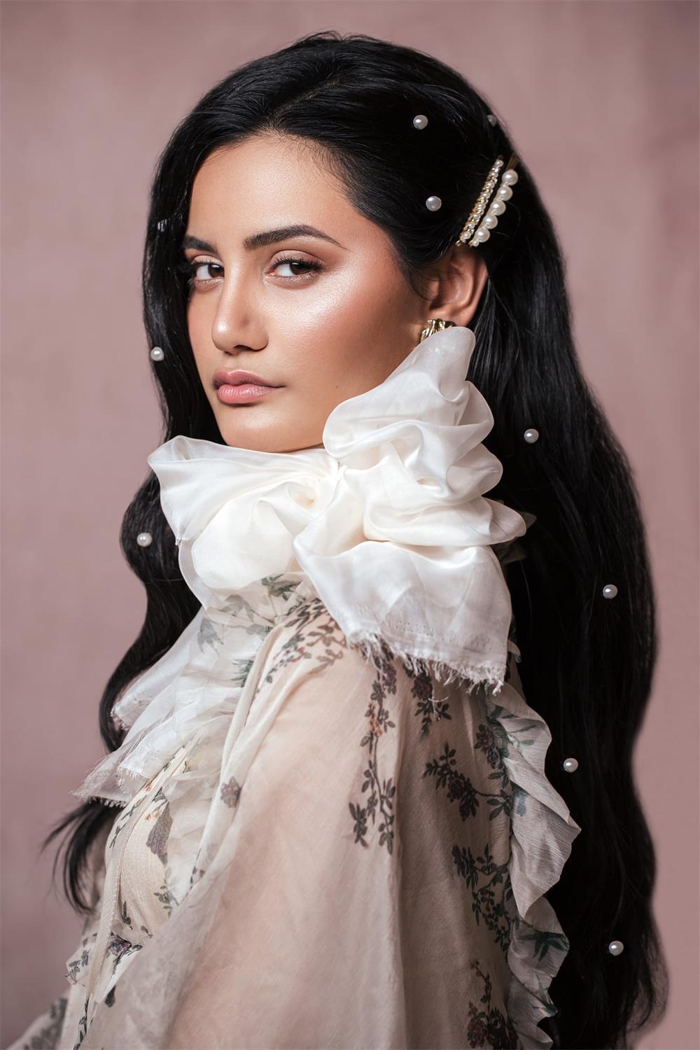 Kate Kunst Rosatöne Textur Hintergrund von Veronika Gant - Kate Backdrop.de