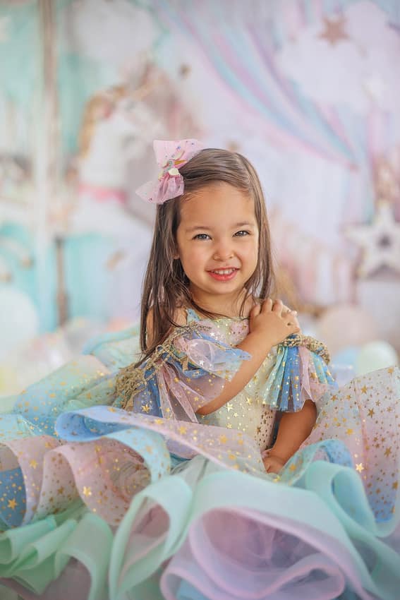 Kate Einhorn Karussell Hintergrund Geburtstag von Mandy Ringe Photography - Kate Backdrop.de