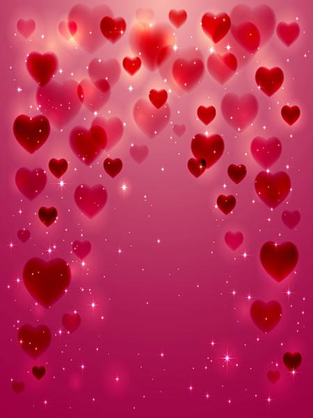 Katebackdrop:Kate Valentine's Day Pink Heart Photography Backdrop Shiny Photo Studio Props