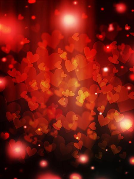 Katebackdrop:Kate Red Photography Backdrop Hearts for Valentine's Day