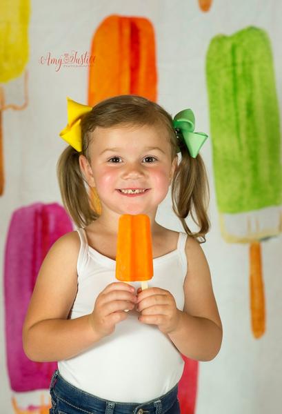 Kate Bunter Eiscreme-Hintergrund für Fotografie-Sommerferien-Kinder - Kate Backdrop.de