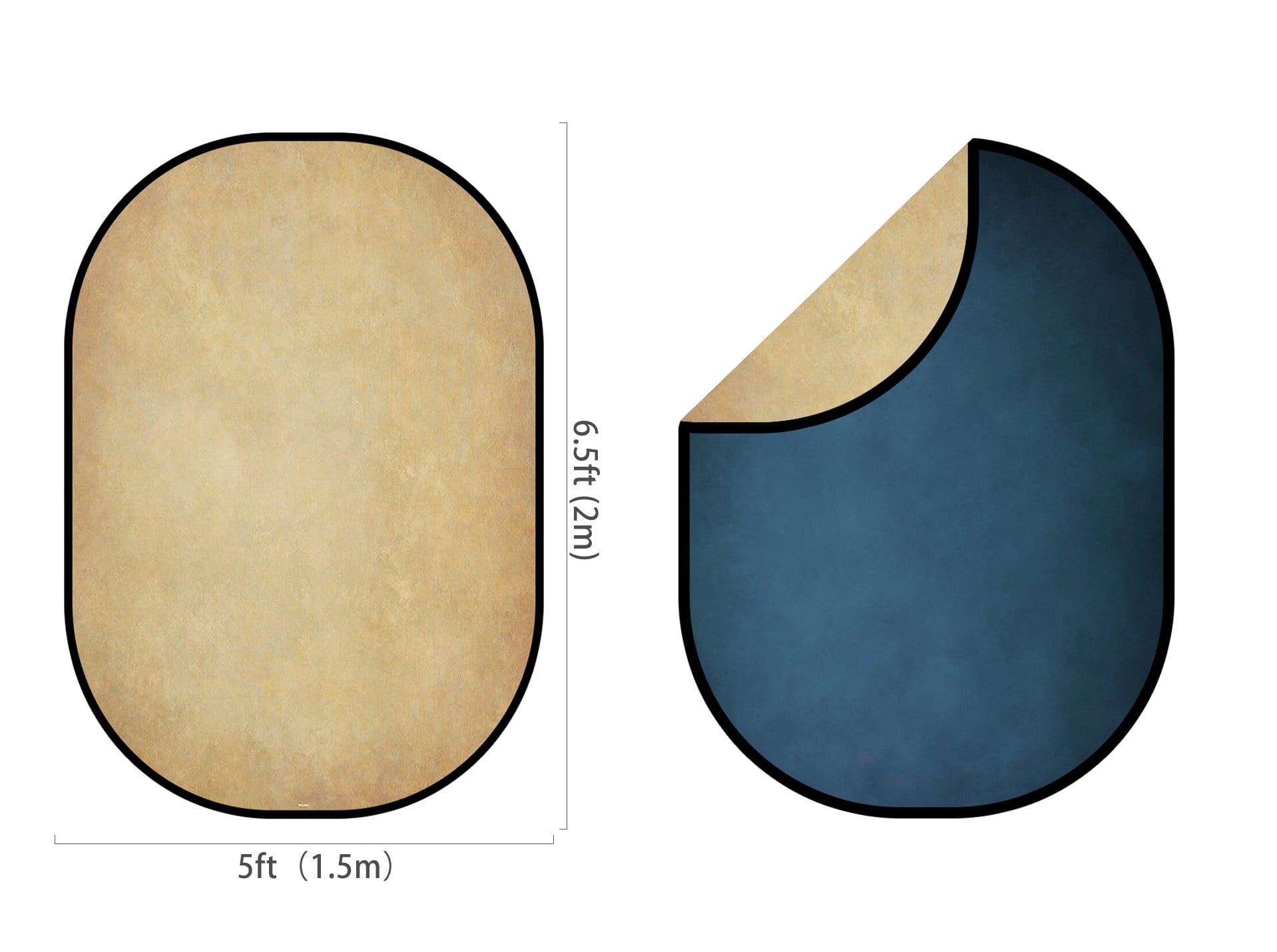 Kate Abstrakte Creme / Abstrakte blaue Falthintergrund fotografie 1.5 x 2 m - Kate Backdrop.de