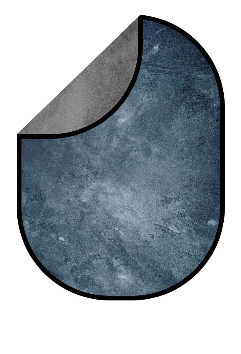 Katebackdrop£ºKate Abstract Faded Blue/Abstract Gray Collapsible Backdrop Photography 5X6.5ft(1.5x2m)