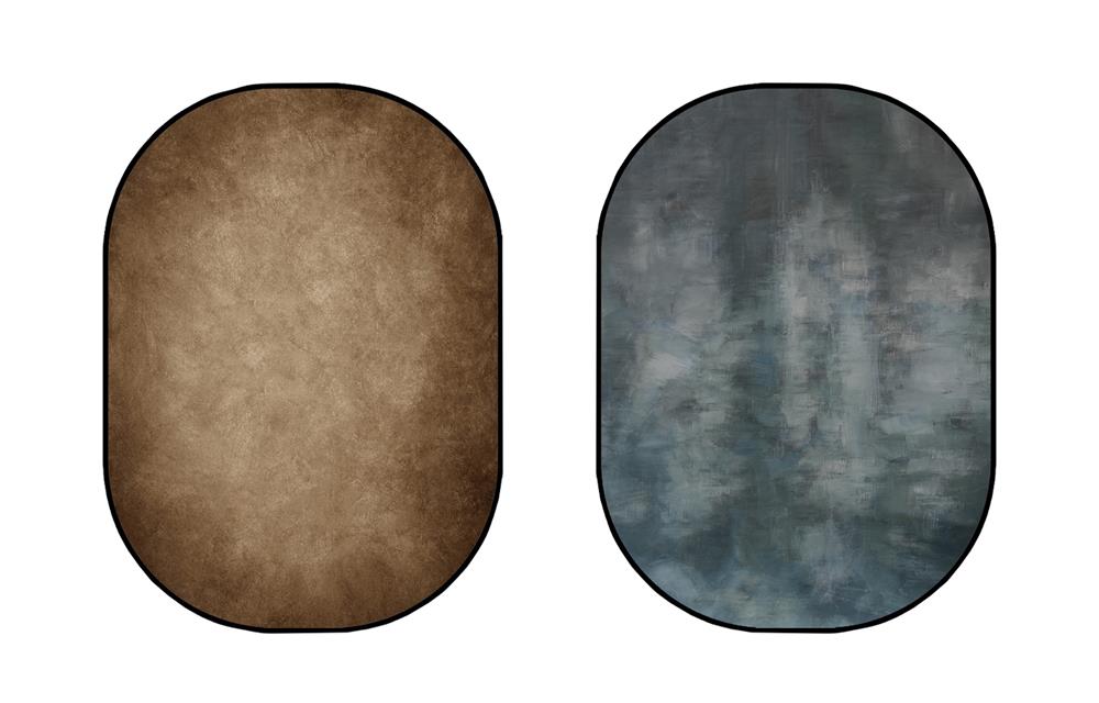 Kate Abstrakte braune Textur / abstrakte graue gemischte grüne Falthintergrund fotografie 5X6.5ft(1.5x2m) - Kate Backdrop.de