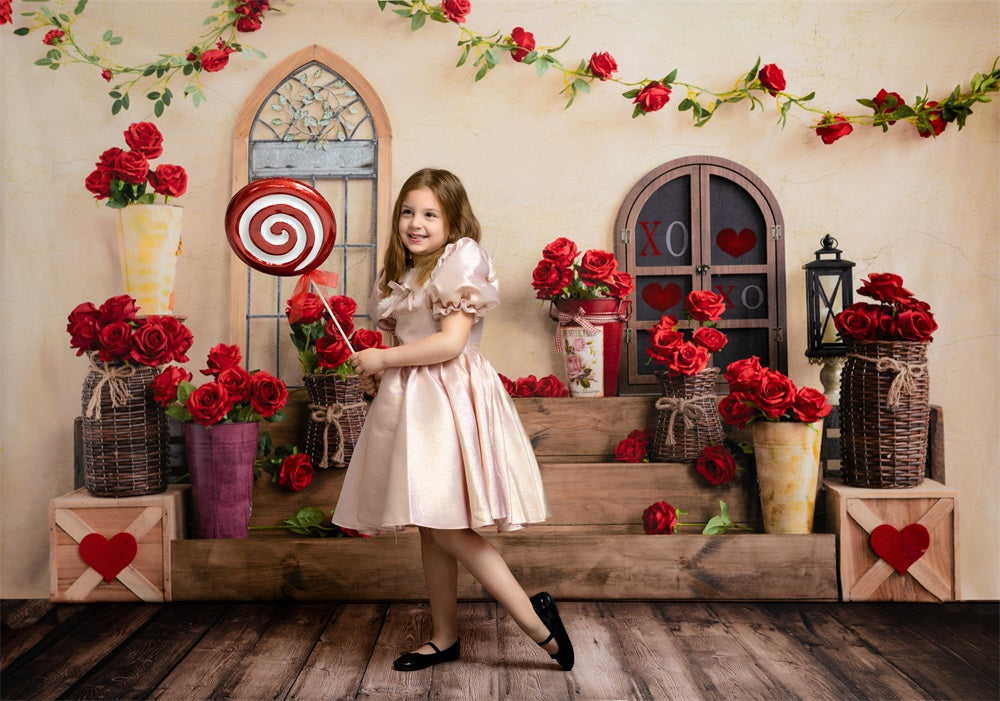 Kate Romantisch Valentinstag Hintergrund Rose von Emetselch - Kate Backdrop.de