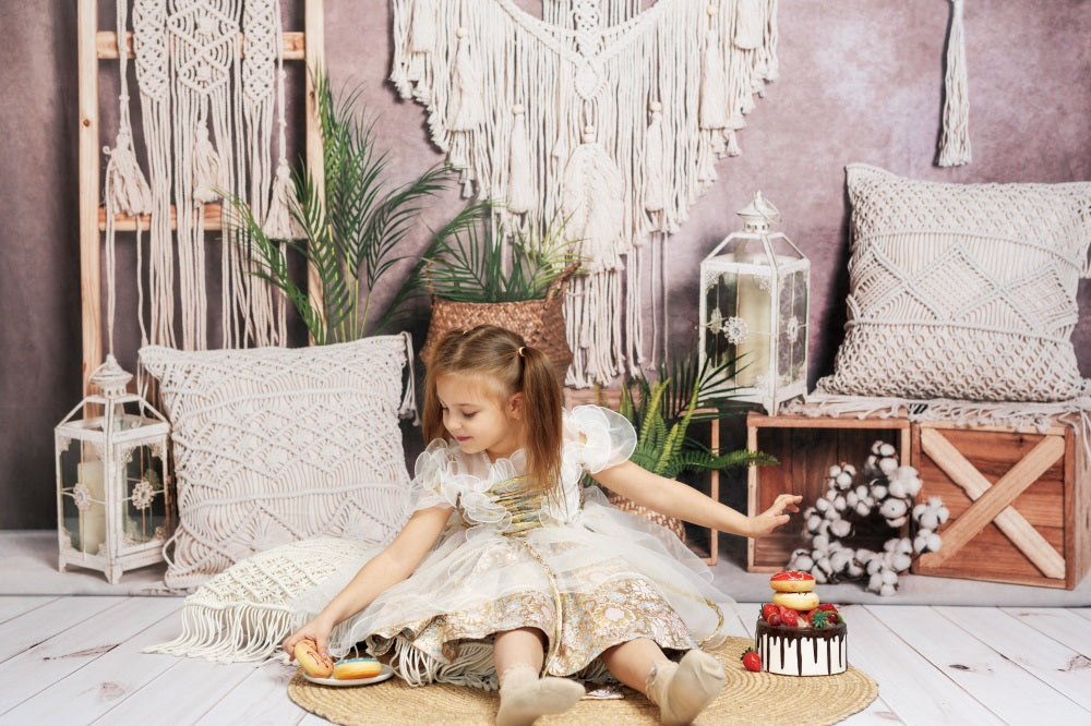 Kate Sommer / Muttertag Boho Wandteppich Hintergrund von Emetselch - Kate Backdrop.de