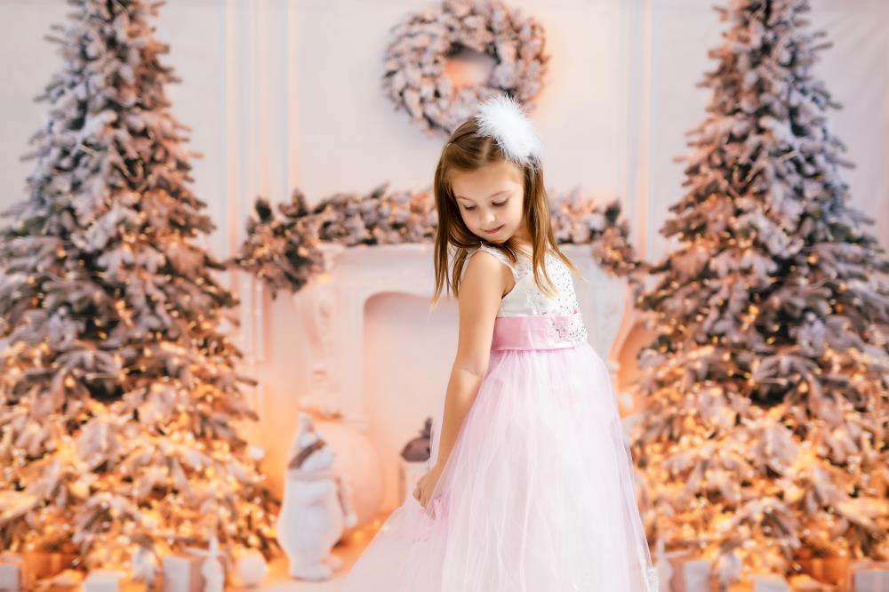 Kate Weihnachten weißer Kaminhintergrund für Fotografie