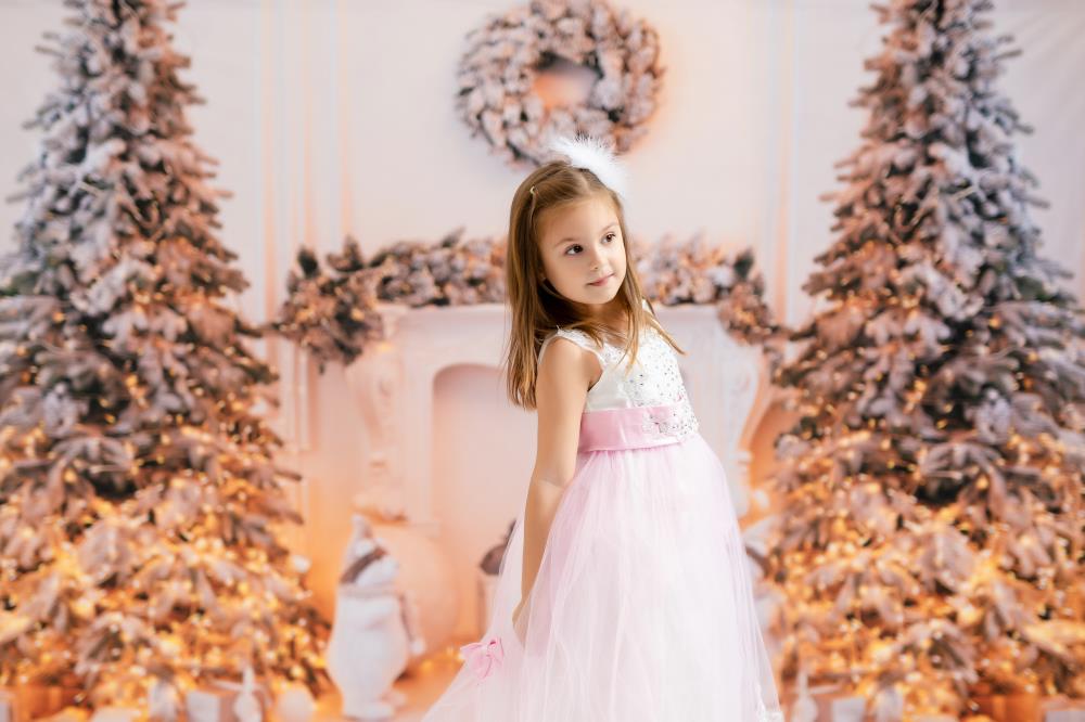 Kate Weihnachten weißer Kaminhintergrund für Fotografie