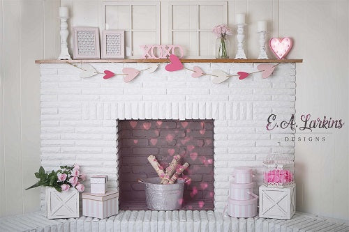 Kate Valentinstag Wand Geschenk Blume Fenster Hintergrund für Fotografie von Erin Larkins - Kate Backdrop.de