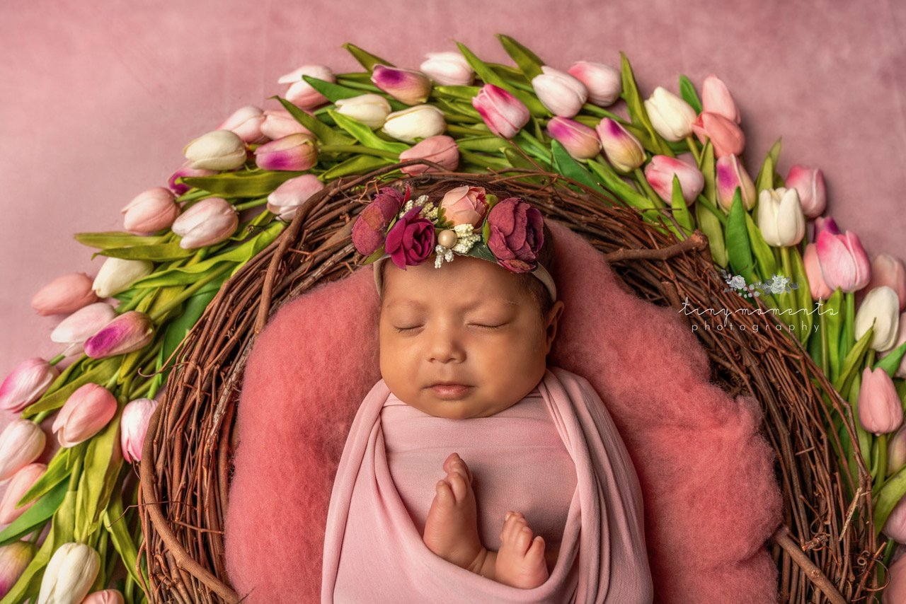 Kate Kunst Rosatöne Textur Hintergrund von Veronika Gant - Kate Backdrop.de