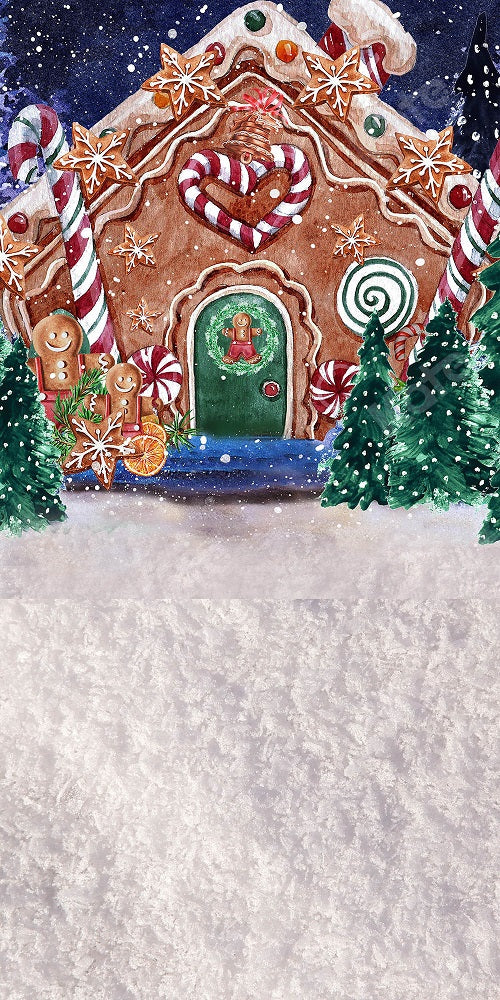 Kate Kombibackdrop Winter Schnee Kinder Weihnachten Fotohintergrund - Kate Backdrop.de