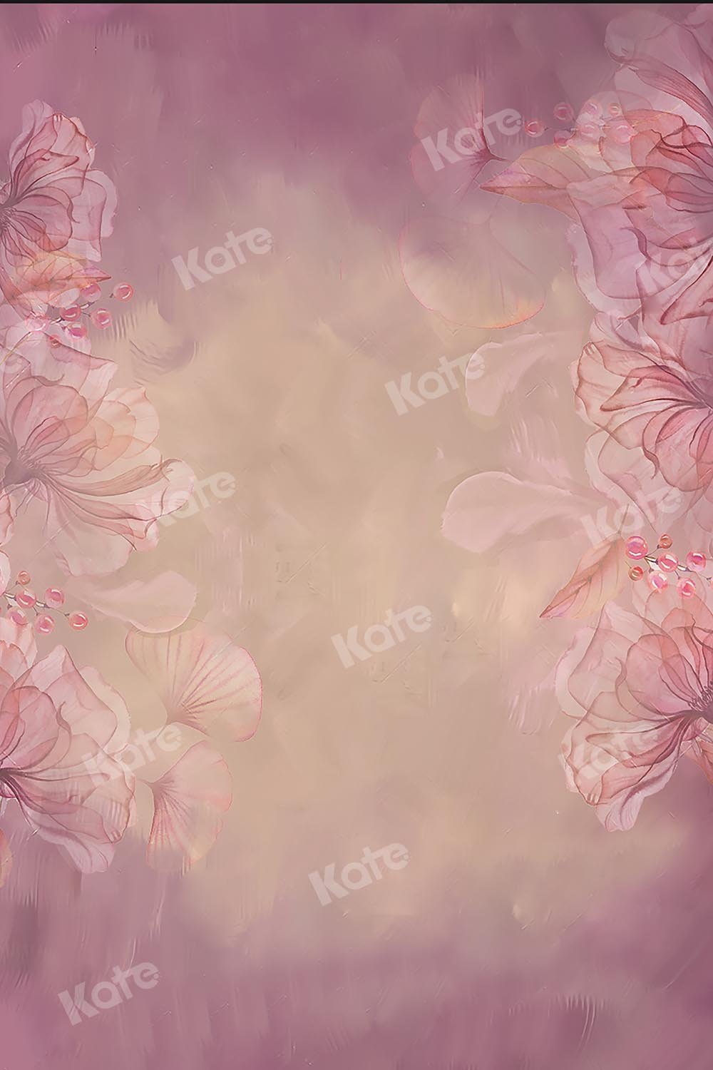 Kate Fine Art Blumen verschwommener rosa Hintergrund von GQ - Kate Backdrop.de