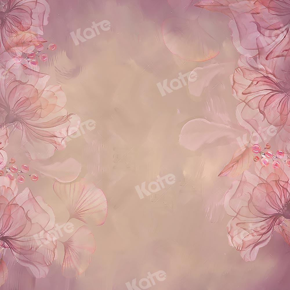 Kate Fine Art Blumen verschwommener rosa Hintergrund von GQ - Kate Backdrop.de
