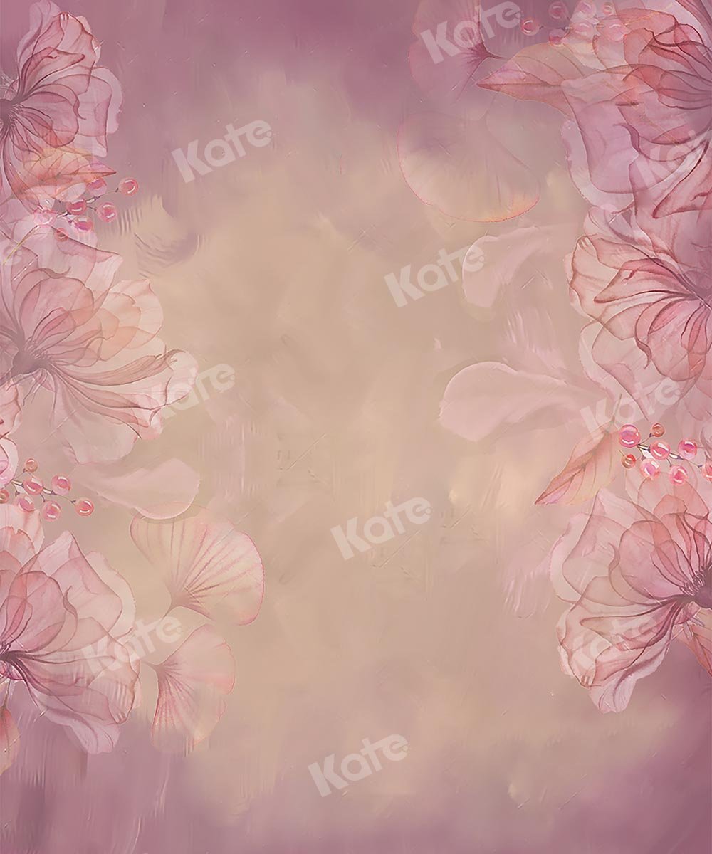 Kate Fine Art Blumen verschwommener rosa Hintergrund von GQ - Kate Backdrop.de