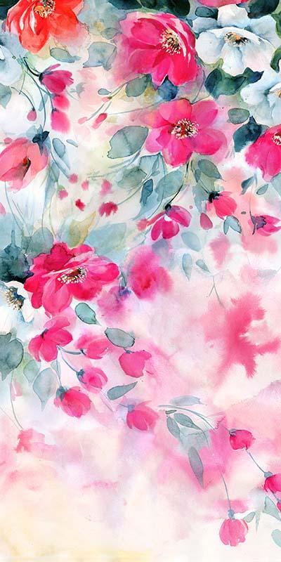 Kate Frühling Fine Art weiß rot Blumen Hintergrund von Chain Photography - Kate Backdrop.de