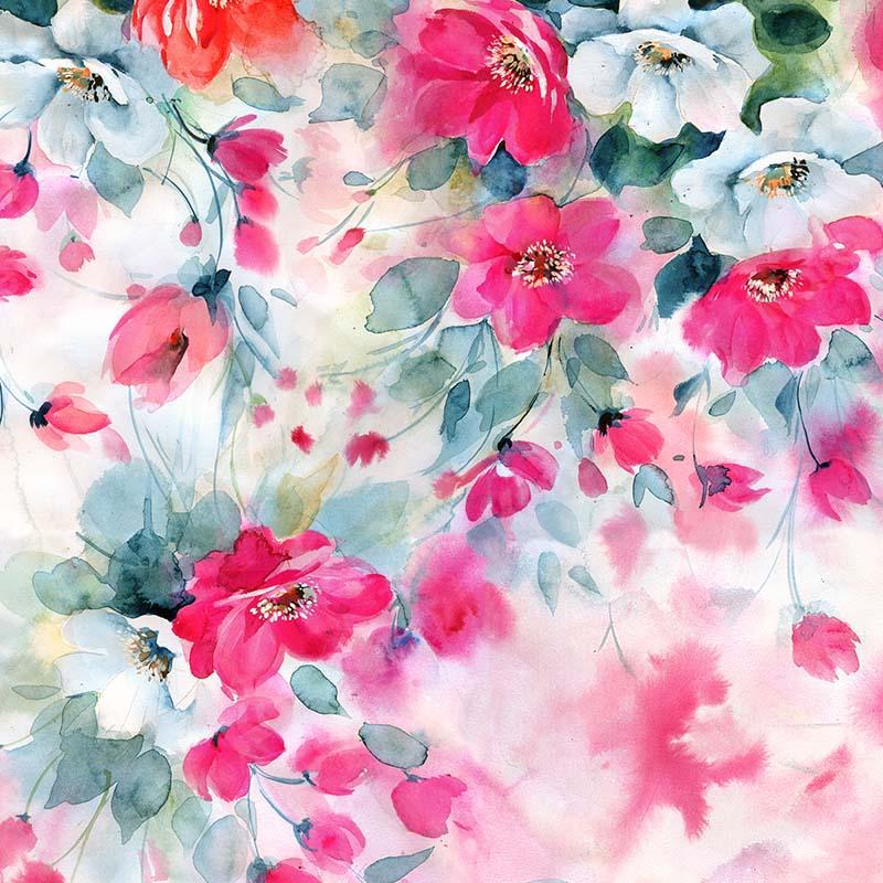 Kate Frühling Fine Art weiß rot Blumen Hintergrund von Chain Photography - Kate Backdrop.de