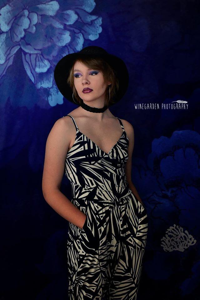 Kate Blumen Hintergrund Blau Entworfen von Jia Chan Fotografie - Kate Backdrop.de