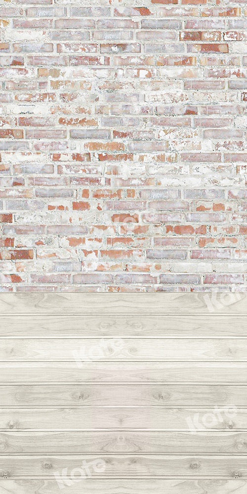Kate Kombibackdrop Backstein Holz Hintergrund - Kate Backdrop.de