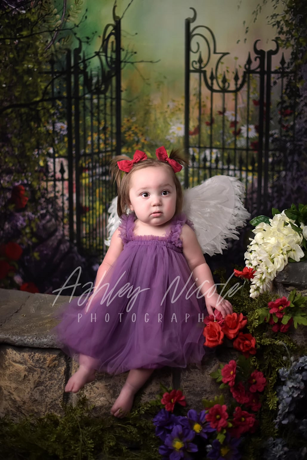 Kate Frühling Tür Märchen Garten fantastischer Hintergrund von Chain Photography - Kate Backdrop.de