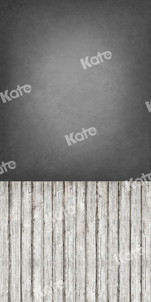 Kate Kombibackdrop Retro grau abstrakt holz Hintergrund - Kate Backdrop.de