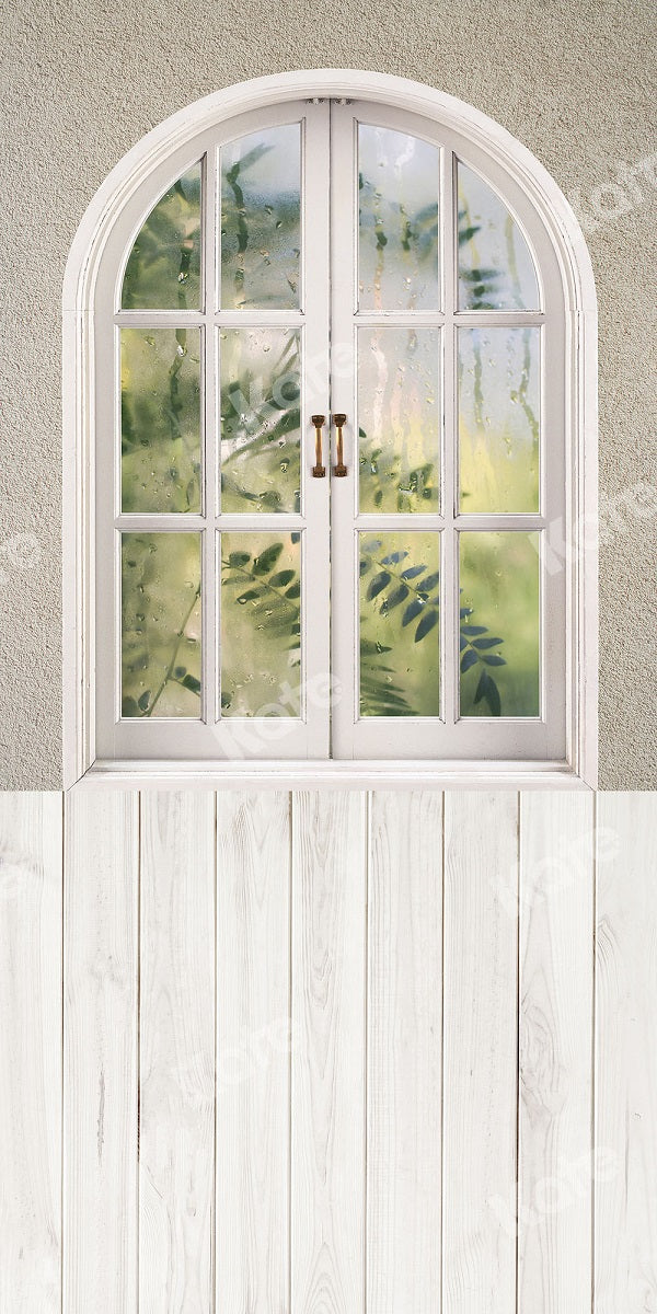 Kate Kombibackdrop Holz Fenster Mauer Hintergrund - Kate Backdrop.de