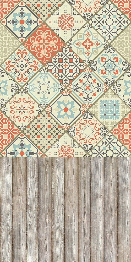 Kate Kombibackdrop Geburtstag Porträt Kinder Holzhintergrund - Kate Backdrop.de