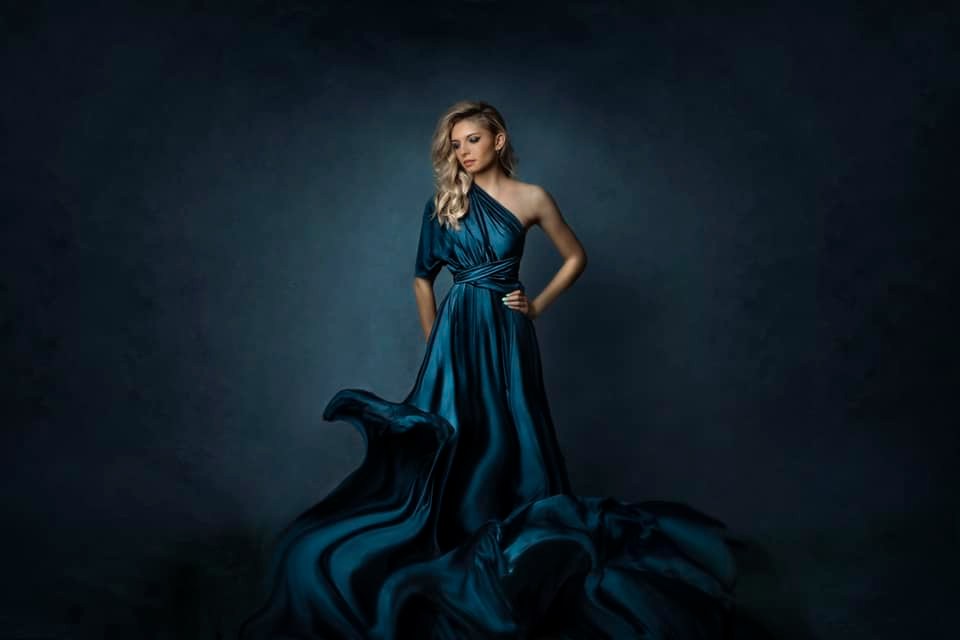 Kate Abstrakt blaugrün Violett aquamarin strukturierter Hintergrund - Kate Backdrop.de