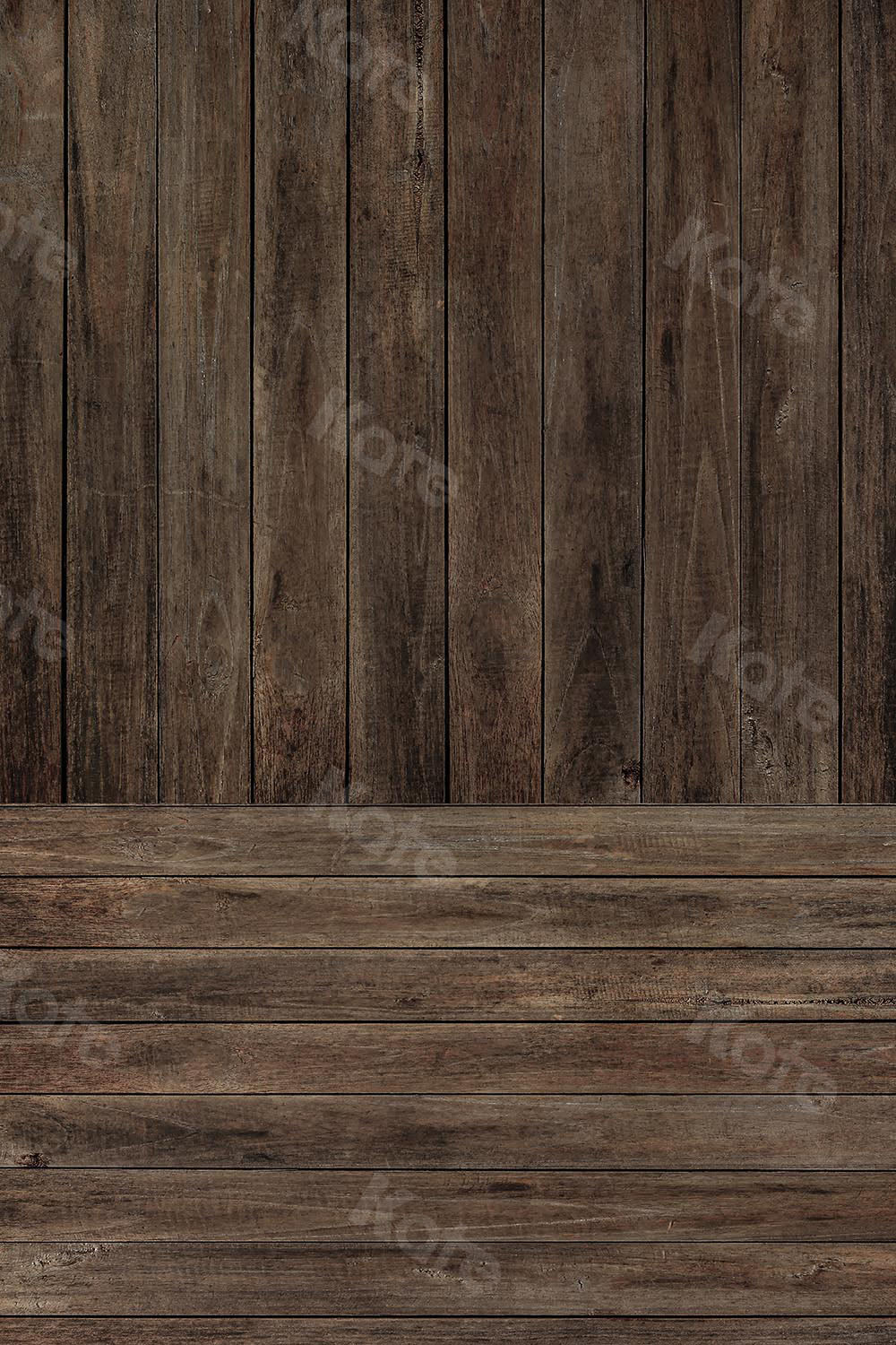 Kate Kombibackdrop retro brauner Holzhintergrund - Kate Backdrop.de