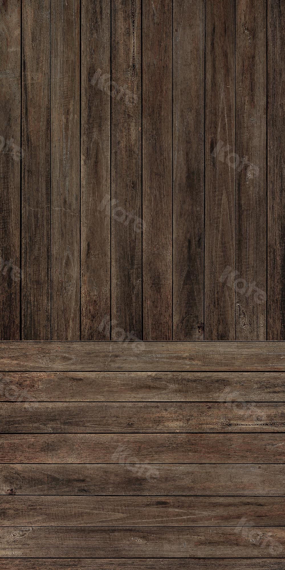 Kate Kombibackdrop retro brauner Holzhintergrund - Kate Backdrop.de