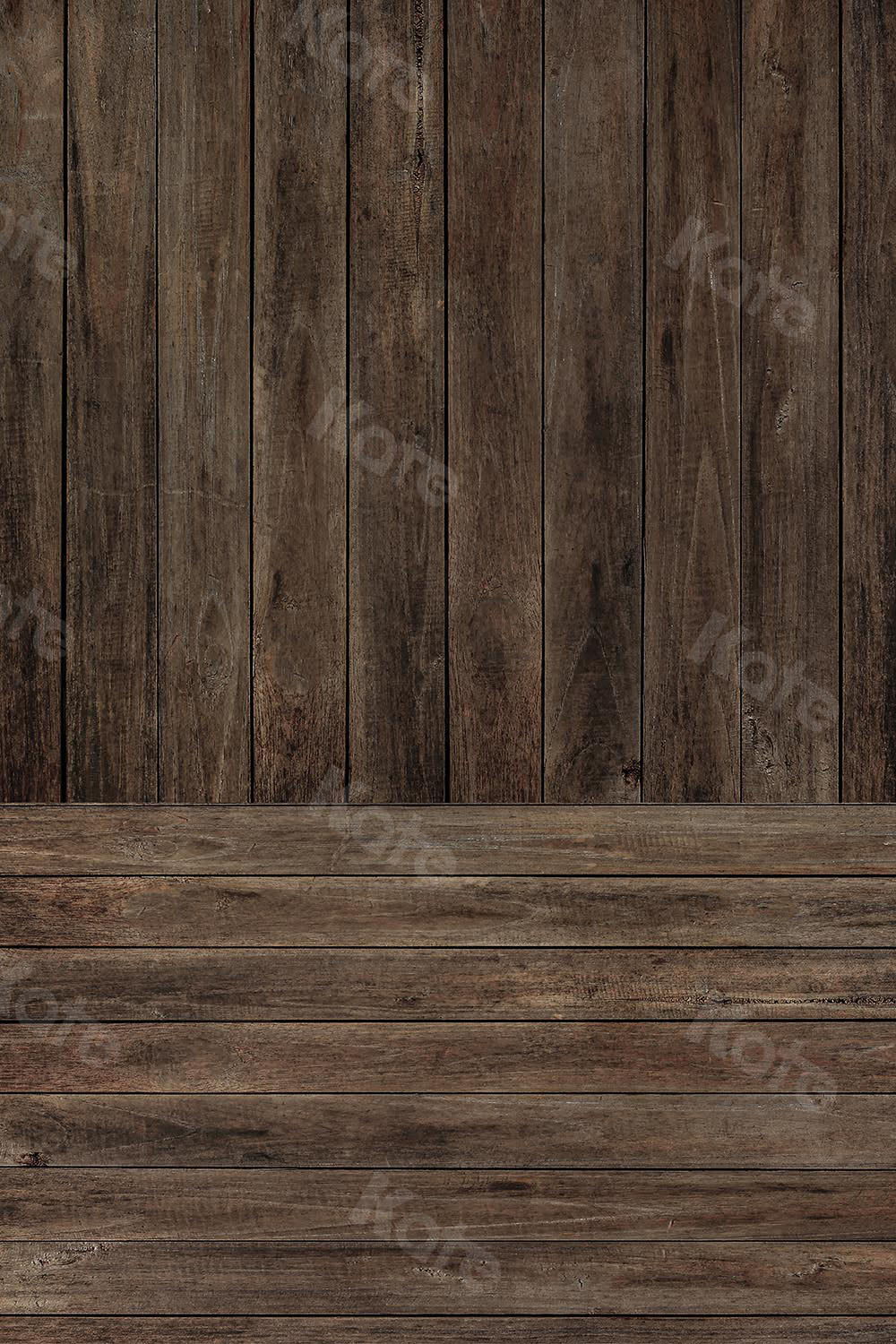 Kate Kombibackdrop retro brauner Holzhintergrund - Kate Backdrop.de