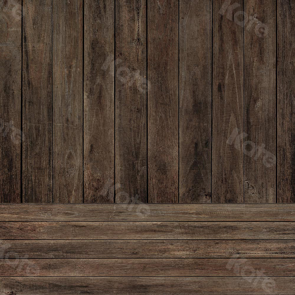 Kate Kombibackdrop retro brauner Holzhintergrund - Kate Backdrop.de