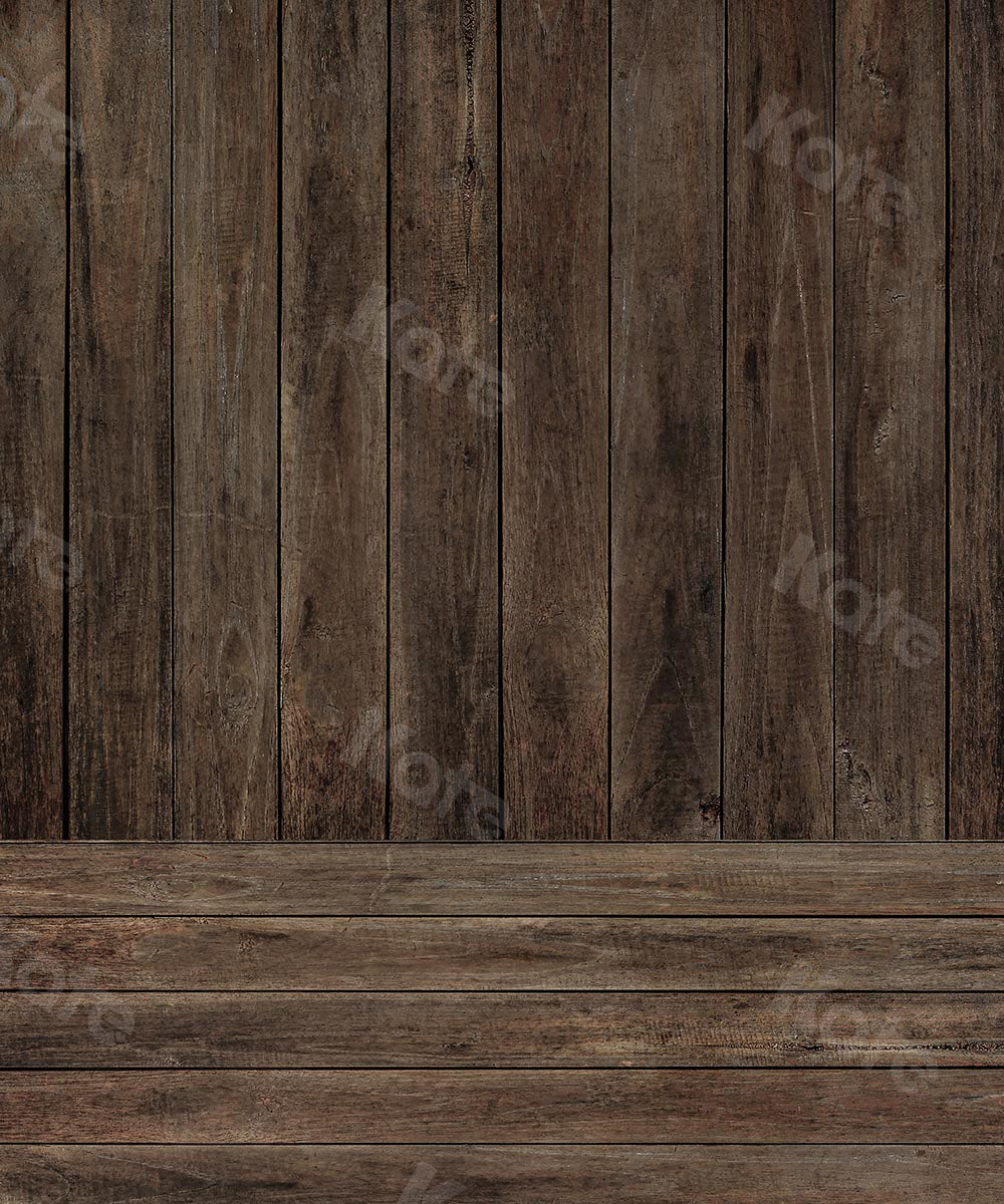 Kate Kombibackdrop retro brauner Holzhintergrund - Kate Backdrop.de