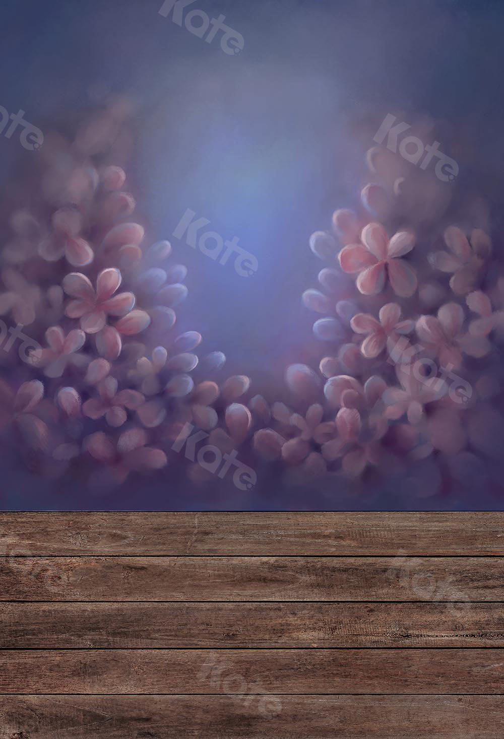 Kate Kombibackdrop Blumen Holz Mädchen Hintergrund - Kate Backdrop.de