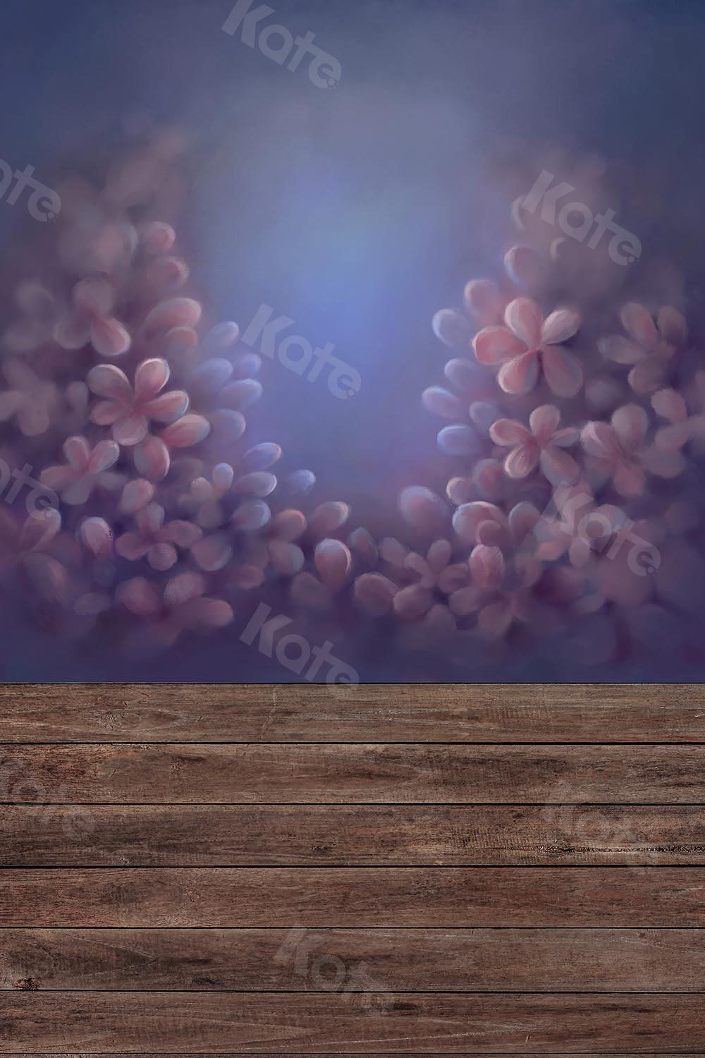 Kate Kombibackdrop Blumen Holz Mädchen Hintergrund - Kate Backdrop.de