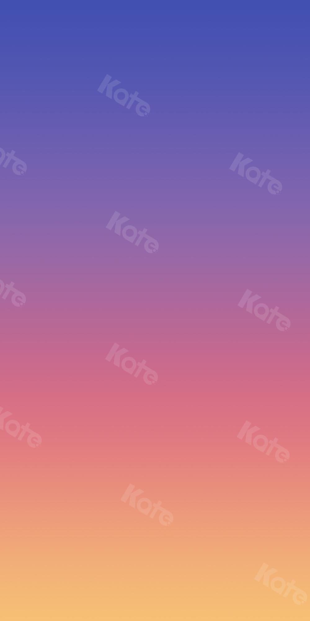 Kate Abstrakter Farbverlauf Blau zu Orange Hintergrund Ombre - Kate Backdrop.de