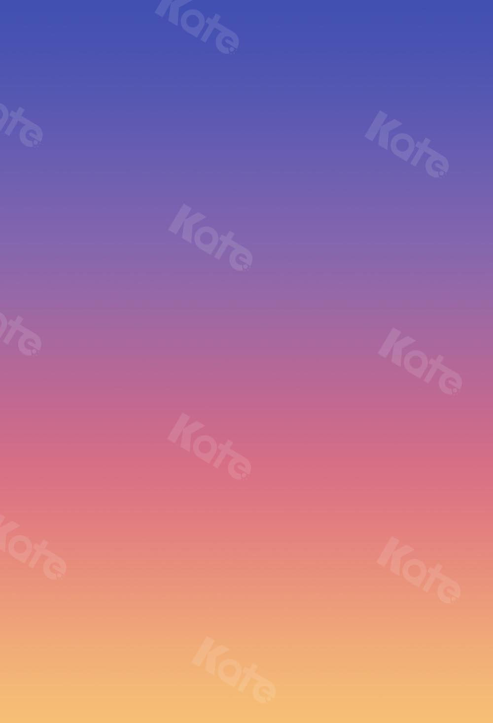 Kate Abstrakter Farbverlauf Blau zu Orange Hintergrund Ombre - Kate Backdrop.de