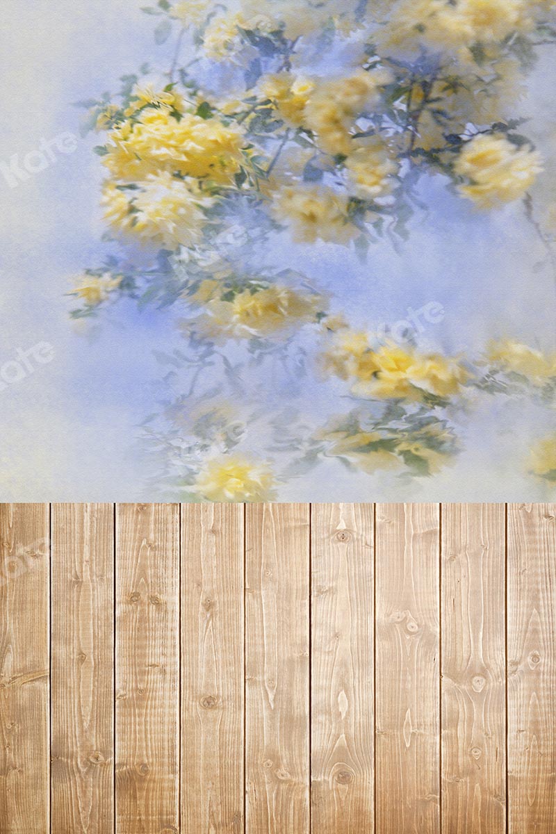 Kate Kombibackdrop Blumen Holz Muttertag schwanger Hintergrund - Kate Backdrop.de