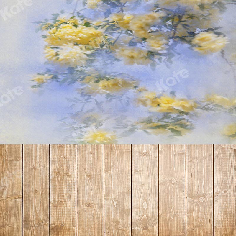 Kate Kombibackdrop Blumen Holz Muttertag schwanger Hintergrund - Kate Backdrop.de
