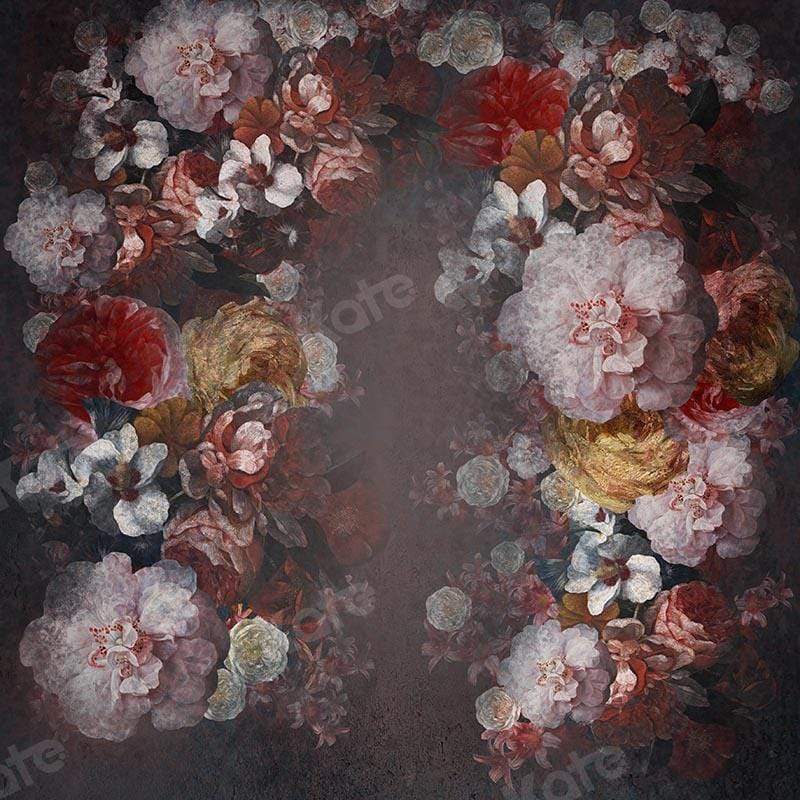Kate Fine Art Blumen Dunkler Ton Hintergrund Mutter von GQ - Kate Backdrop.de