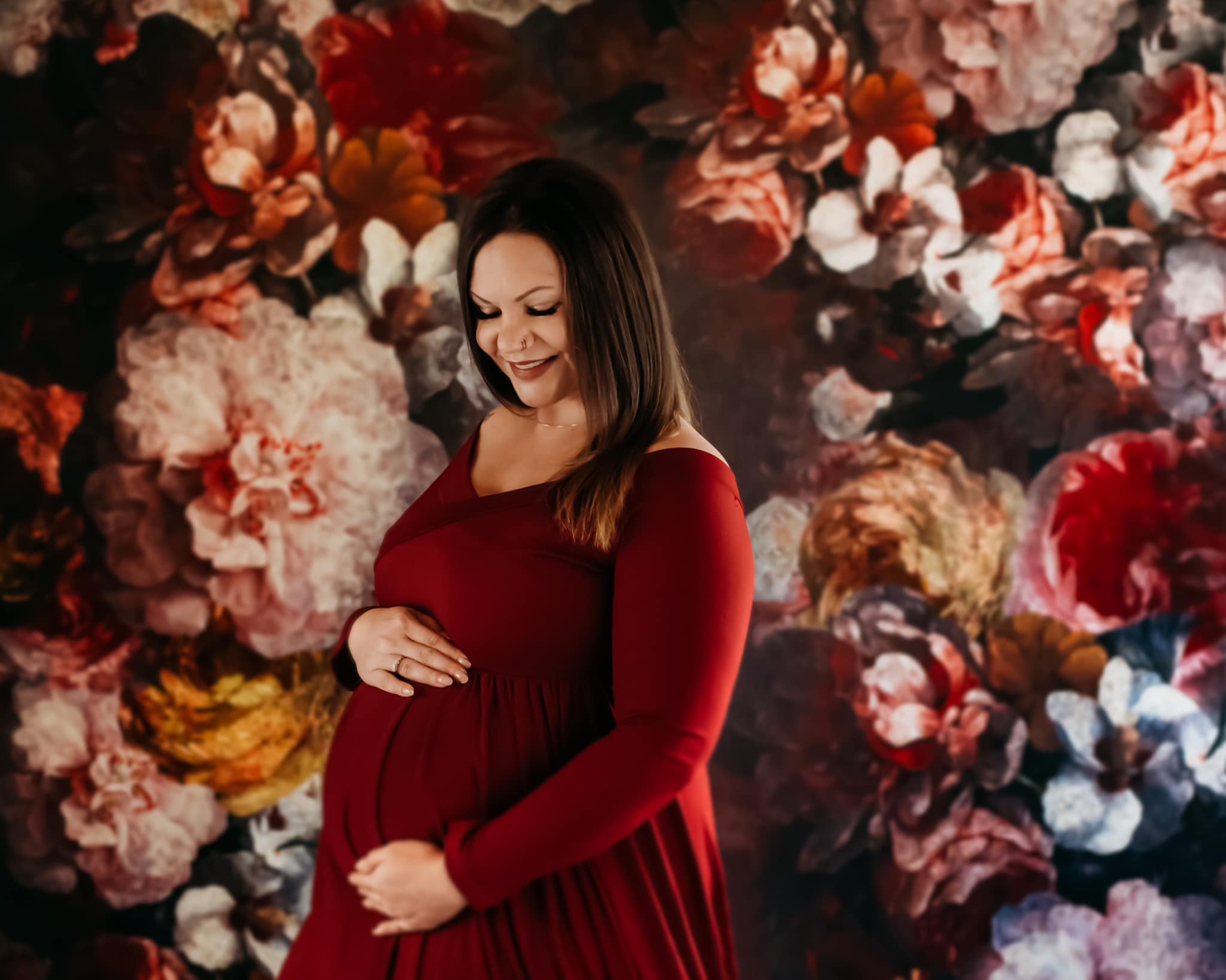 Kate Fine Art Blumen Dunkler Ton Hintergrund Mutter von GQ - Kate Backdrop.de