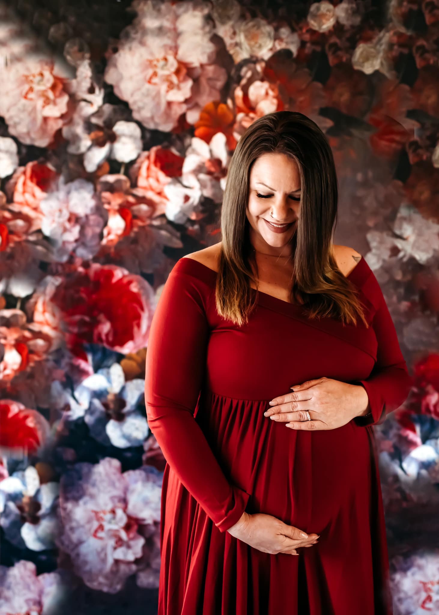 Kate Fine Art Blumen Dunkler Ton Hintergrund Mutter von GQ - Kate Backdrop.de